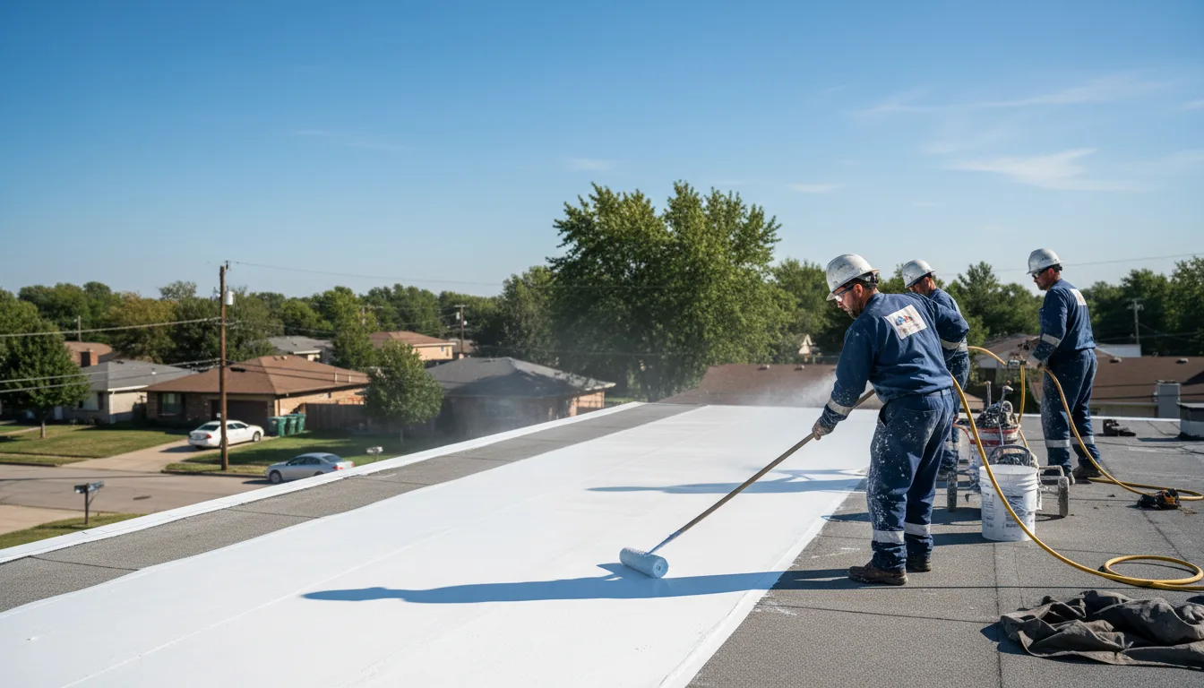 Commercial roof coating in Rutland, OH near me